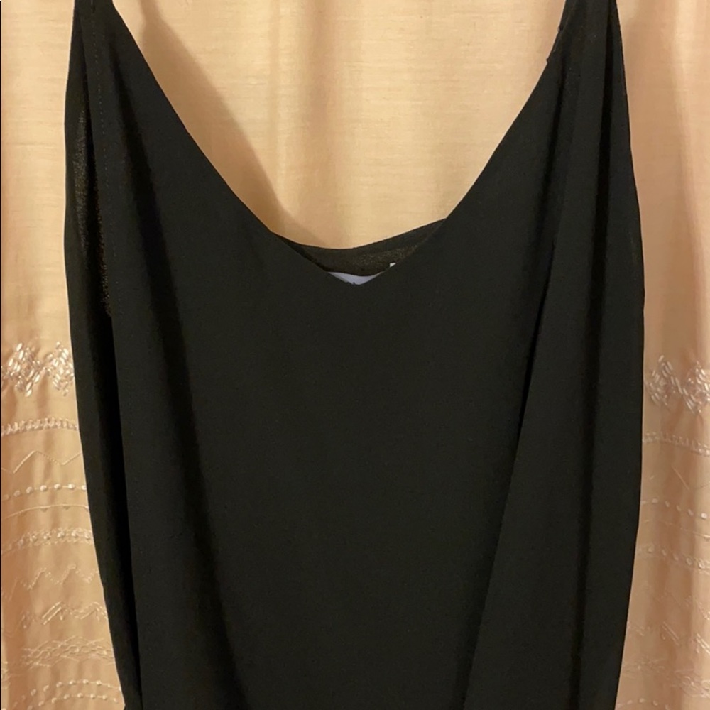 Black wrap tank top